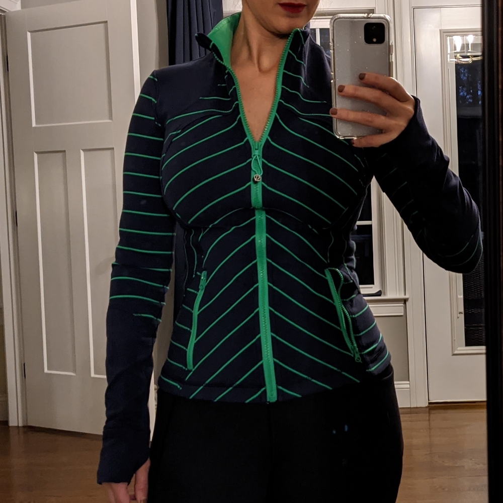 Navy & Green Lululemon Zip-Up